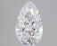 1.37 Carat Certified Pear Loose Stone Lab Grown Diamond No. 1186344