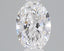 0.91 Carat Certified Oval Loose Stone Lab Grown Diamond No. 1079995