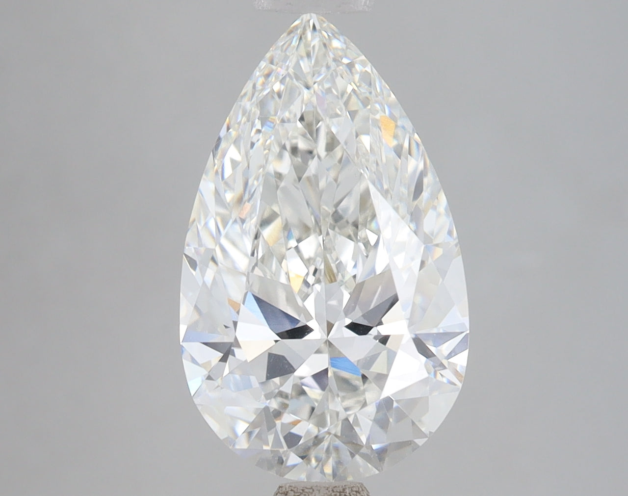 3.65 Carat Certified Pear Loose Stone Lab Grown Diamond No. 1236742