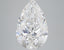 5.41 Carat Certified Pear Loose Stone Lab Grown Diamond No. 1069436