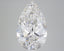 6.36 Carat Certified Pear Loose Stone Lab Grown Diamond No. 1039034