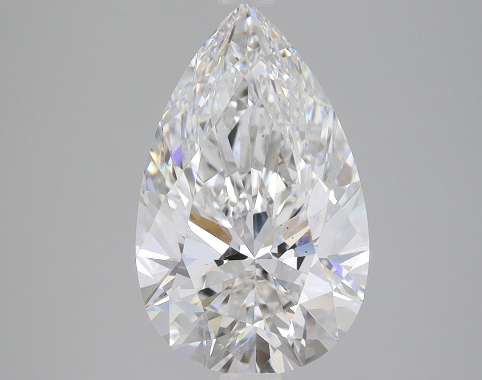 3.12 Carat Certified Pear Loose Stone Lab Grown Diamond No. 1038344