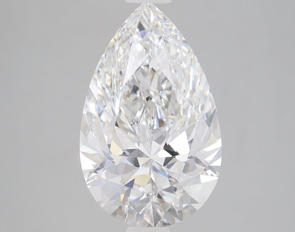 3 Carat Certified Pear Loose Stone Lab Grown Diamond No. 2044515