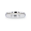 EMPRESA Silver Brushed Finish Domed Women's Wedding Band - 4mm - Larson Jewelers