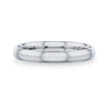 VIVID Silver Polished Finish Domed Wedding Band - 4mm & 8mm - Larson Jewelers