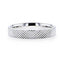 NOBILIA Silver Cross-Hatched Finish Flat Style Wedding Band - 4mm - Larson Jewelers