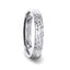 SYLVIANIA Silver Hammered Finish Flat Style Women's Wedding Band - 4mm - Larson Jewelers