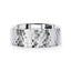SILVERADO Silver Hammered Finish Flat Style Wedding Band - 4mm & 8mm - Larson Jewelers