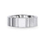 ARGENT Silver Polished Finish Flat Style Wedding Band - 4mm & 8mm - Larson Jewelers