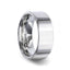 ARGENT Silver Polished Finish Flat Style Wedding Band - 4mm & 8mm - Larson Jewelers