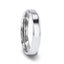 LUCID Silver Polished Finish Flat Center Wedding Band With Beveled Edges - 4mm & 8mm - Larson Jewelers