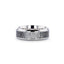 CARIBOU Polished Beveled Titanium Men's Wedding Band with Ombre Deer Antler Inlay - 8mm - Larson Jewelers