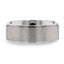 RHINOX Brushed Raised Center Men’s Titanium Wedding Ring with Polished Step Edges - 6mm & 8mm - Larson Jewelers