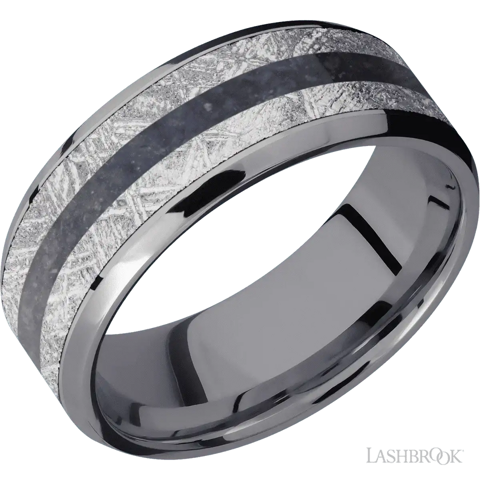 Tantalum with Polish , Polish Finish - 8MM - Larson Jewelers