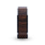 LOGAN Flat Polished Black Walnut Wood Inlaid Titanium Men's Wedding Band With Flat Polished Edges - 8mm - Larson Jewelers