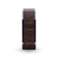 LOGAN Flat Polished Black Walnut Wood Inlaid Titanium Men's Wedding Band With Flat Polished Edges - 8mm - Larson Jewelers