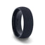 CIMMERIAN Domed Black Titanium Men's Wedding Band With Sand Blasted Finish - 8mm - Larson Jewelers