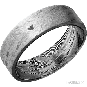 Meteorite with None Finish and Tightweave - 7MM - Larson Jewelers