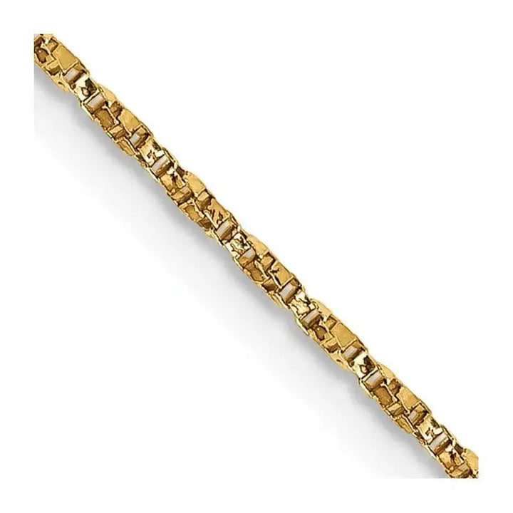 14K 16 inch .95mm Twisted Box with Lobster Clasp Chain Necklace - Larson Jewelers