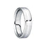 SERVIUS Polished Comfort Fit Tungsten Wedding Ring with Satin Platinum Inlay - 6mm & 8mm - Larson Jewelers