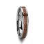 KODIAK Tungsten Wedding Band with Bevels and Rosewood Inlay - 4mm - 12mm - Larson Jewelers