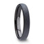 OBSIDIAN Domed Black Tungsten Carbide Ring with Sandblasted Crystalline Finish - 4mm - 8mm - Larson Jewelers