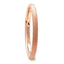 EMBER Domed Womens Rose Gold Plated Tungsten Carbide Ring with Sandblasted Crystalline Finish - 2mm - Larson Jewelers