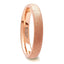 EMBER Domed Womens Rose Gold Plated Tungsten Carbide Ring with Sandblasted Crystalline Finish - 4mm - Larson Jewelers