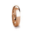 SOL Traditional Domed Rose Gold Plated Tungsten Carbide Wedding Ring - 4mm - 8mm - Larson Jewelers