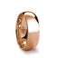 SOL Traditional Domed Rose Gold Plated Tungsten Carbide Wedding Ring - 4mm - 8mm - Larson Jewelers