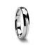 HERA Domed with Satin Stripe Tungsten Carbide Ring - 4mm - 6mm - Larson Jewelers