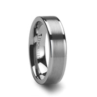MILANA Women Tungsten Ring Flat Brushed Center Finish - 4mm - 6mm - Larson Jewelers