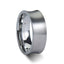 TUCSON Concave Tungsten Carbide Ring with Brushed Finish - 8mm - Larson Jewelers