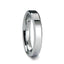 TURIN Tungsten Ring with Beveled Edge and Rectangular Facets - 4mm - 8mm - Larson Jewelers