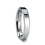 TEREZZA Beveled Tungsten Carbide Wedding Ring with Narrow Rectangular Facets - 4mm & 6mm - Larson Jewelers