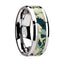 GENERAL Tungsten Wedding Ring with Blue and White Camouflage Inlay - 6mm - 10mm - Larson Jewelers