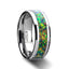 ETHEREAL Tungsten Carbide Ring with Blue & Orange Opal Inlay - 8mm - Larson Jewelers