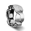 FOREVER White Tungsten Ring with Brushed Carved Infinity Symbol Design - 10mm - Larson Jewelers