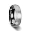 Lifestyle image showing the BLACKWALD domed tungsten carbide ring worn on a hand