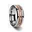 SERPENTINE Tungsten Wedding Ring with Boa Snake Skin Design Inlay - 8mm - Larson Jewelers