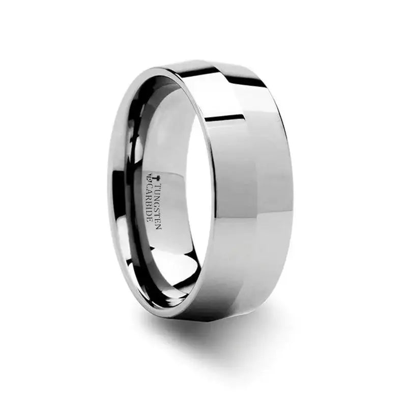 SHOGUN Knife Edge Tungsten Wedding Band - 4mm & 8mm – Larson Jewelers