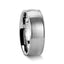 SHEFFORD Rounded Tungsten Carbide Ring with Brushed Center - 6mm & 8mm - Larson Jewelers