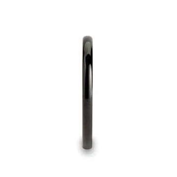 TULSA Domed Black Tungsten Carbide Wedding Band for Women - 2mm - Larson Jewelers