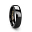 PHOEBE Domed Black Tungsten Carbide Wedding Band - 4mm - 6mm - Larson Jewelers