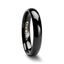 PHOEBE Domed Black Tungsten Carbide Wedding Band - 4mm - 6mm - Larson Jewelers