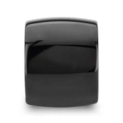 FENRIR Domed Black Tungsten Carbide Ring with Polished Finish - 20mm - Larson Jewelers