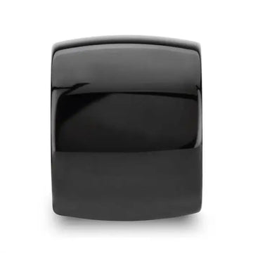 FENRIR Domed Black Tungsten Carbide Ring with Polished Finish - 20mm - Larson Jewelers