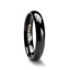 RAVEN Domed Black Tungsten Wedding Band - 2mm - 12mm - Larson Jewelers