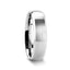 POLARIS Domed Brushed Finish Tungsten Ring with Polished Bevels - 6mm or 8mm - Larson Jewelers