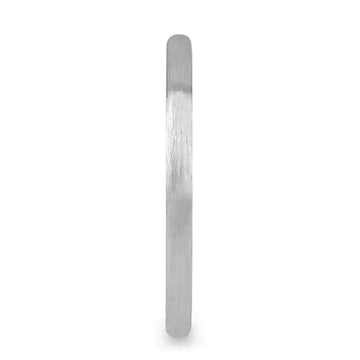 JESSAMINE Domed Tungsten Carbide Ring with Brushed Finish for Her - 2mm - Larson Jewelers
